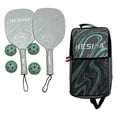 thumbnail image 3 of relayinert Pickleball Racket Set 4 Balls and Green Racquets Bag Grip Pickleball Comfort Carry Green 41.5x20.5cm, 3 of 6