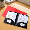 thumbnail image 2 of Plastic Pocket Folder Letter Size Heavy Duty With 1 Business Card Pocket For Documents Office School, 2 of 5