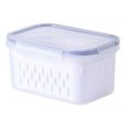 thumbnail image 1 of Dvkptbk Airtight Fruit Storage Containers For Fridge With Lids & Handle, Bpa-Freesssssssss Food Storage Container With 4 Removable Colanders, Berry Vegetable Fresh Produce ., 1 of 6