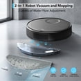 thumbnail image 3 of GOOVI Robot Vacuum and Mop Combo, 2 in 1 Mopping Robotic Vacuum with Schedule, App/Bluetooth/Voice, Max Suction 2000Pa, Self-Charging Robot Vacuum Cleaner, 3 of 8