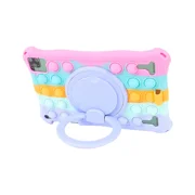 10.1"Universal Shockproof Soft Silicon Kids Friendly Tablet Case 10 10.1 inch Lightweight Cover Stand Funda 25*16CM/9.84x6.3inch CPink NO Strap NOPen 10.1 Universal case
