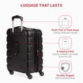 thumbnail image 4 of SWISSGEAR 7366 Hardside Expandable Luggage with Spinner Wheels (Carry-On, Black), 4 of 4