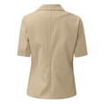 thumbnail image 4 of TIMIFIS Blazer Cardigan for Women Short Sleeve Open Front Cardigan Solid Color Jacket Work Office Blazer Outfall Business Clothes, 4 of 4