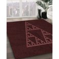 thumbnail image 3 of Ahgly Company Tapis d'Intérieur Lavable en Machine Carré Transitionnel Marron Chocolat, 8 Pieds Carré, 3 of 7