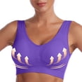 thumbnail image 4 of AherBiu 2pc Plus Size Sports Bras for Women Large Bust High Support Padded Bralettes Seamless Workout Underwear, 4 of 7
