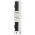 thumbnail image 1 of HOMCOM Tall Bathroom Storage Cabinet Free Standing Tower w/ Doors Shelves, 1 of 10