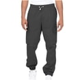 thumbnail image 2 of jsaierl Cargo Pants for Men Casual Outdoor Tactical Pants Drawstring Lightweight Solid Hiking Work Pants with Multi Pockets, 2 of 7