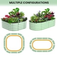 thumbnail image 3 of EDTara Large Oval Raised Planter Beds, 2-Pack Metal Garden Boxes With Open-Ended Base for Growing Vegetables and Flowers, 3 of 9