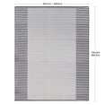 thumbnail image 3 of Tapis d'Intérieur-Extérieur Rayures Grises Eden de 7 pi 6 po x 9 pi 6 po, 3 of 6