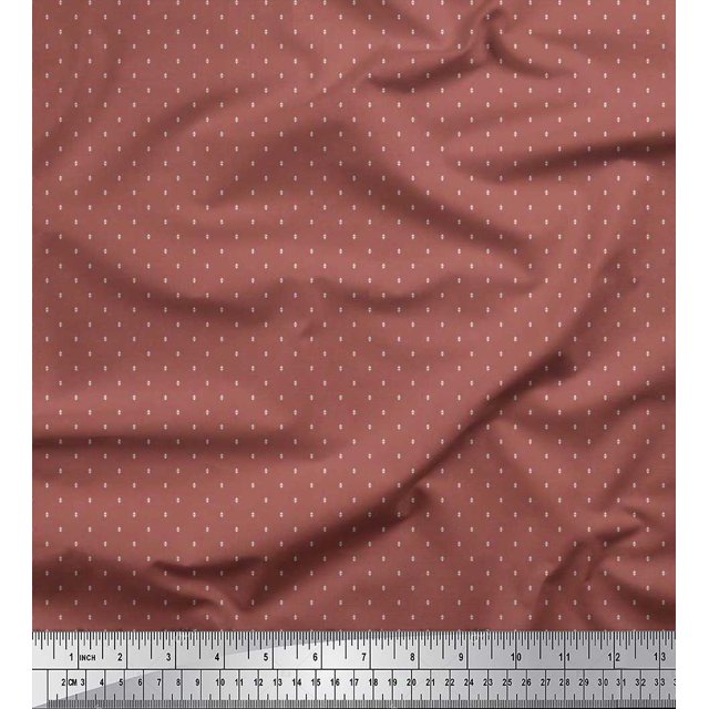 Soimoi Cotton Duck Fabric Triangle Shirting Printed Craft Fabric by The Yard 42 Inch Wide