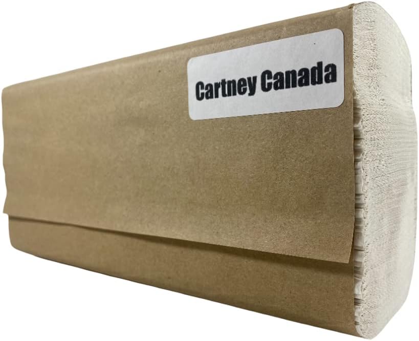 Cartney Canada General Use Disposable Paper Towel (1 PLY, 500 Sheets) White
