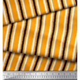 thumbnail image 3 of Soimoi Georgette Viscose Fabric Stripe Block Printed Fabric 1 Yard 42 Inch Wide, 3 of 3