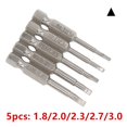 thumbnail image 1 of 5 Pcs Magnetic Triangle Head Screwdriver Bits Steel 1/4\\\" Hex Shank Alloy 50mm, 1 of 5