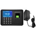 thumbnail image 1 of Biometric Fingerprint Time Clock, Employee Attendance Machine with Password Verification, Break and Lunch Tracking, Overtime Management, Payroll Reports, Wall Mount, LCD Screen, 1 of 3