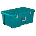 thumbnail image 1 of Sterilite Coffre à Roulettes, Contenant de Rangement Utilitaire en Plastique, Sarcelle, Lot de 3, 1 of 11