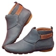 thumbnail image 4 of Bottes XZNGL pour Femmes Hiver Bottes d'Hiver pour Femmes Automne Hiver Bottines pour Femmes Bout Rond Talon Compensé Bas Bottes Chaussures Décontractées, 4 of 4