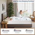 thumbnail image 4 of Twin XL Mattress, 6 Inch Memory Foam Innerspring Hybrid Mattress in a Box, for Pressure Relief, Motion Isolation, 203cm L x 99cm W x 30cm H, 4 of 6