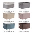 thumbnail image 3 of relayinert Contenant de Rangement pour l'Organisation et Poignée en Corde Robuste Boîte de Rangement Pliable Gris 36*26*16 1 Ensemble, 3 of 6
