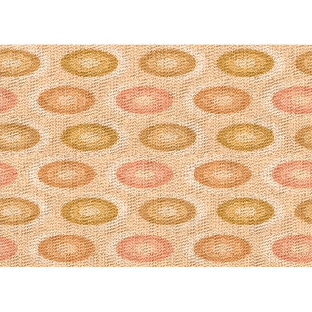 Ahgly Company Machine Washable Indoor Rectangle Transitional Orange Area Rugs, 2' x 3'
