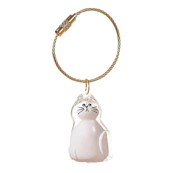 Cat Hair Storage Bottle Hair Keepsake Capsule Storage Keychain for Collecting Cat Hair Pet Memorial 1pc