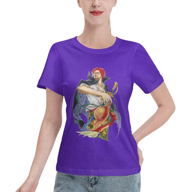 Women's Basic Short Sleeve T-Shirt Naruto Shanks