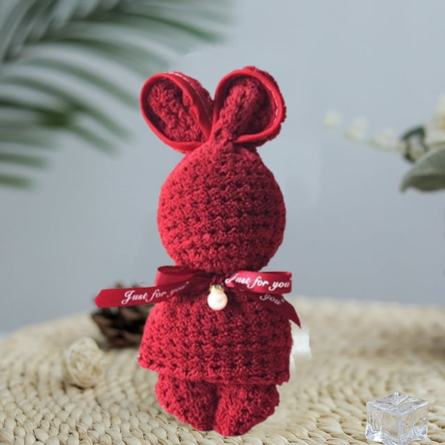 Dvkptbk Rabbit Towels Towel Household Face Towel Highly Absorbent Towel Filled Household Multifunctional Face Towel Wedding Gift Home Decoration