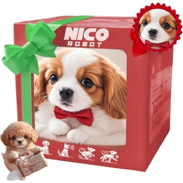 2025 New Ai Robot Dog (Walks, Barks, and Wags Its Tail) Nicoo - My Smart Realistic Robot Dog Puppy That Acts Like a Real Dogs for Adults