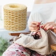 thumbnail image 3 of 490Ft /150M Natural Raffia Craft Yarn, Paper Fiber Raffia Ribbon Material, DIY Hand Craft Supply for Gift Wrapping, Crochet Work, Making Beach Bags, Hats and Woven Baskets, Multiple Color Options, 3 of 4