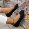 thumbnail image 4 of Dakaela Ballerines Chaussures Plates Femmes Habillées Bout Rond à Enfiler Ballerine Marche Mocassins à Petit Talon Compensé, 4 of 9
