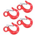 thumbnail image 3 of Eye Hoist Sling Hook, No Unhooking 4Pcs Anti Disengagement Slip Hook Safe  For Port Transportation For Construction Sites, 3 of 8
