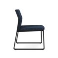 thumbnail image 4 of Gansett Reception Waiting Room Armless Guest Chair / Black Steel / Blue, 4 of 5
