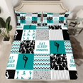 thumbnail image 2 of Erosebridal Gymnastics Lover Bed Sheets Set Full Size, Ballet Dance Bed Sheets Full, Sports Patchwork Decor, 4pcs, 2 of 7