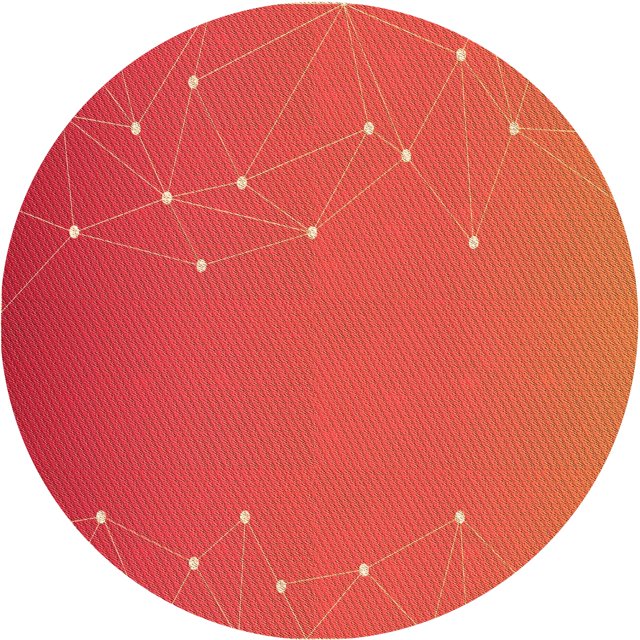 Ahgly Company Tapis d'Intérieur Ronds Transitionnels Lavables à la Machine, Orange Vif, 6 Pieds Rond