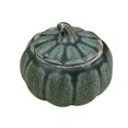 thumbnail image 1 of Boîte de Thé en Forme de Mini Citrouille Colorée, Contenant de Rangement en Céramique, Contenant Scellé, Pot à Café et à Sucre, Cadeau pour Restaurant et Maison - Taille P (Vert), 1 of 8