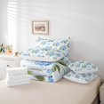 thumbnail image 4 of YST 7-Piece Butterfly and Hydrangea Blossoms Bedding Set, King Size, Green Leaves, 4 of 4