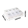 thumbnail image 1 of Clearance! Rewenti Split Vc Box for Seven Days A Week Multiple Colors Optional Portable Divided Vc Box Storage Box Travel Vc Storage Box Vc Organizer, 1 of 4