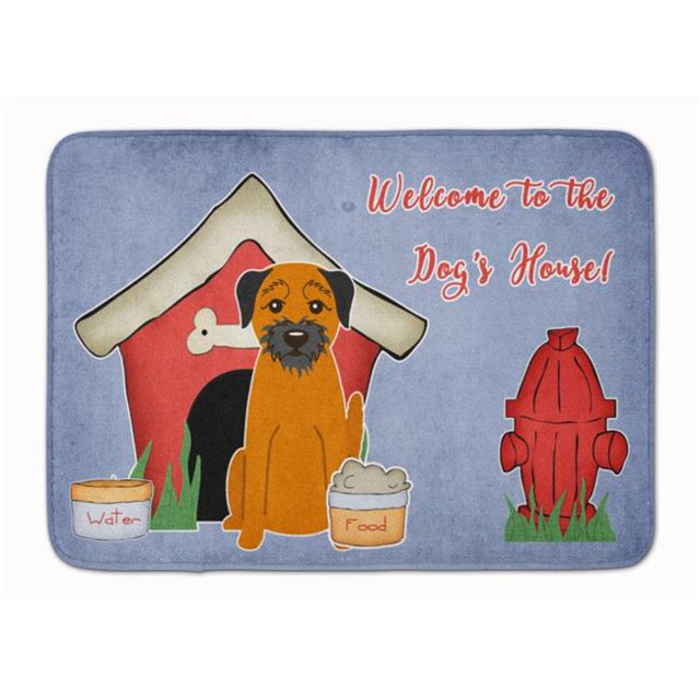 Carolines Treasures BB2793RUG Chien Maison Collection Border Terrier Machine Lavable Mémoire Mousse Tapis