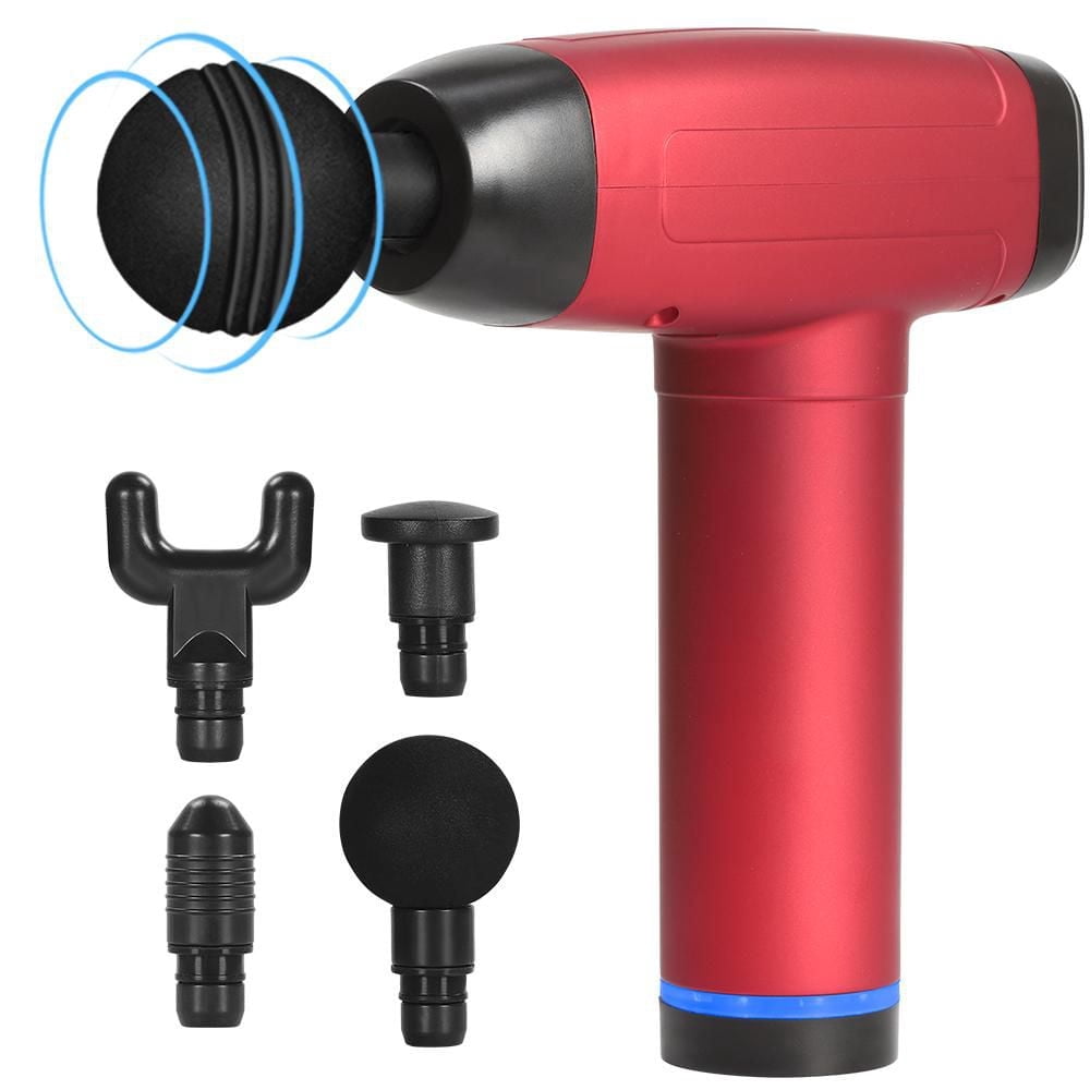 6 Speeds Long Range Ergonomic Massage Gun - Stealth Black