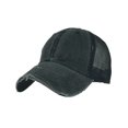 thumbnail image 1 of Decodeary Washed Cotton Mesh Denim Baseball Cap Unisex Breathable Mesh Adjustable Caps black 1Set, 1 of 6