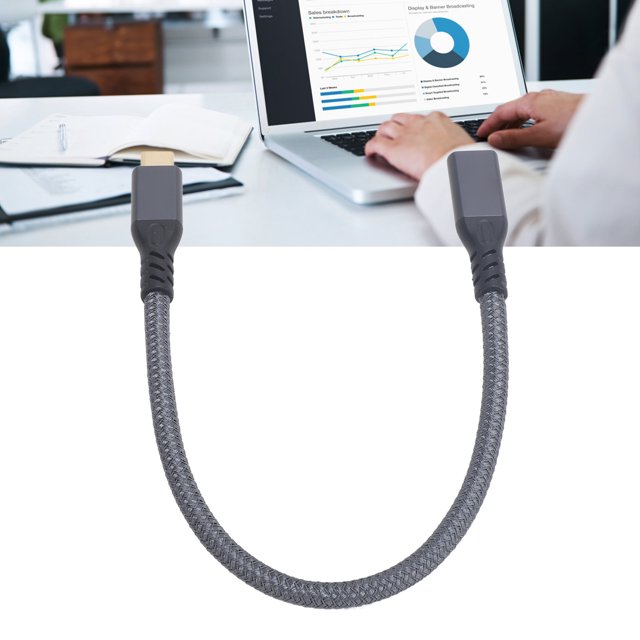 USB C Extension Cable, USB C 3.2 Gen 2 Male to Female Extender Cable, 240W Fast Charging & 20Gbps Data Transfer, for IOS Phone 15,