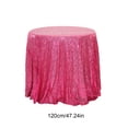 thumbnail image 3 of TIMIFIS Polyester Nappe en, Nappe Ronde de Décoration Intérieure Pailletée Mariage Pailletée pour Fêtes de Mariage 47X47 Pouces dans une Variété de Couleurs, 3 of 6