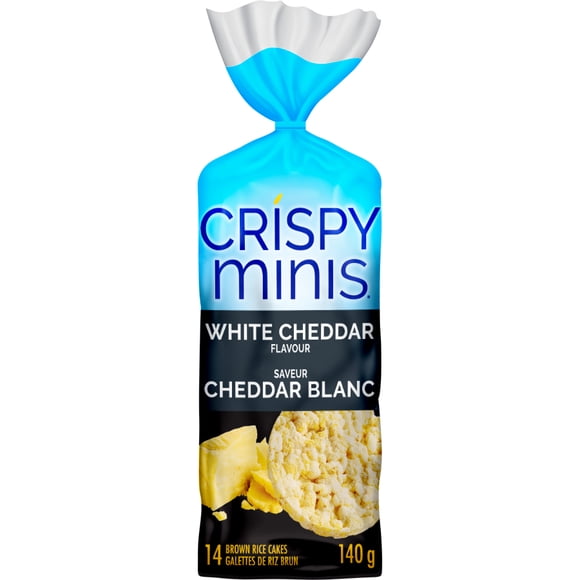 Quaker Crispy Minis White Cheddar Flavour Large Brown Rice Cakes