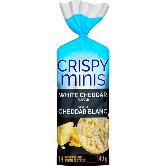 Quaker Crispy Minis White Cheddar Flavour Large Brown Rice Cakes