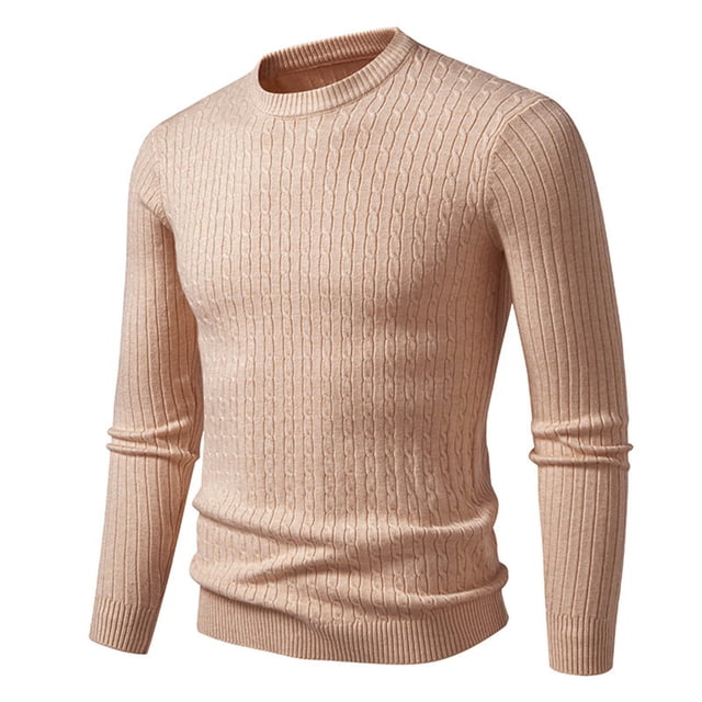 LIaqionyy Chandail pour Homme à Col Roulé, Chandail à Enfiler, Hauts Tricotés Automne Hiver, Chandail Chaud à Enfiler, Coupe Ajustée, Chandail de Base, M-3TG