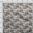 thumbnail image 2 of oneOone Cotton Poplin Fabric Leaves & Floral Ikat Decor Fabric Printed BTY 56 Inch Wide, 2 of 4
