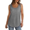 thumbnail image 1 of AherBiu Camisole pour Femmes Été Sans Manches Col Rond Décontractée Ample Couleur Unie Basique Camis T-Shirts, 1 of 7