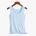 thumbnail image 3 of Pyjama pour Femmes, Mode Femmes Dames Débardeur Uni à Encolure en U Hauts de Pyjama 3 Pcs Hauts de Bas, Cadeaux pour Femmes, G, 3 of 4