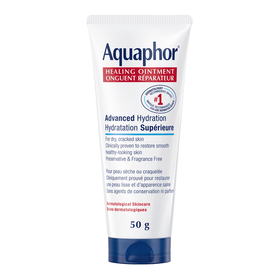 Aquaphor Healing Ointment, Multipurpose Ointment for Dry, Cracked Skin, 50g Tube