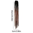 thumbnail image 1 of Motorcycle Helmet Braid Wig Accessory with Suction Cup and Adhesive Mounting for Full Coverage Braided Hair Style 65 in x 5 cm, 1 of 2