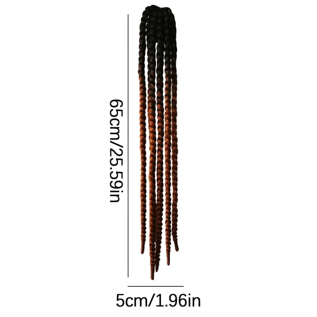 Motorcycle Helmet Braid Wig Accessory with Suction Cup and Adhesive Mounting for Full Coverage Braided Hair Style 65 in x 5 cm